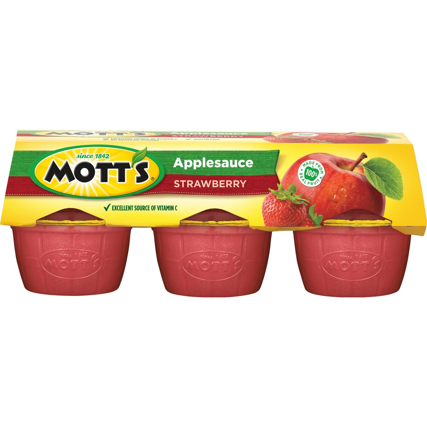 Mott's Strawberry Apple Sauce; image 1 of 7