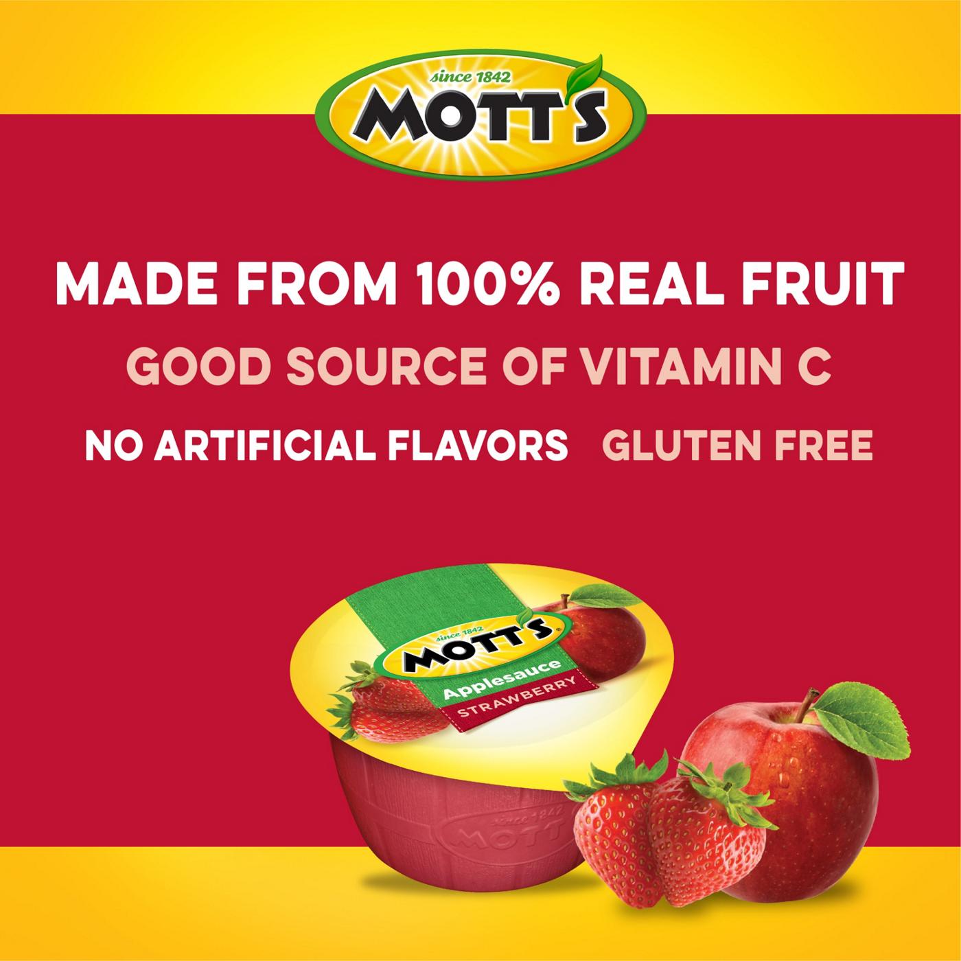 Mott's Strawberry Apple Sauce; image 7 of 7