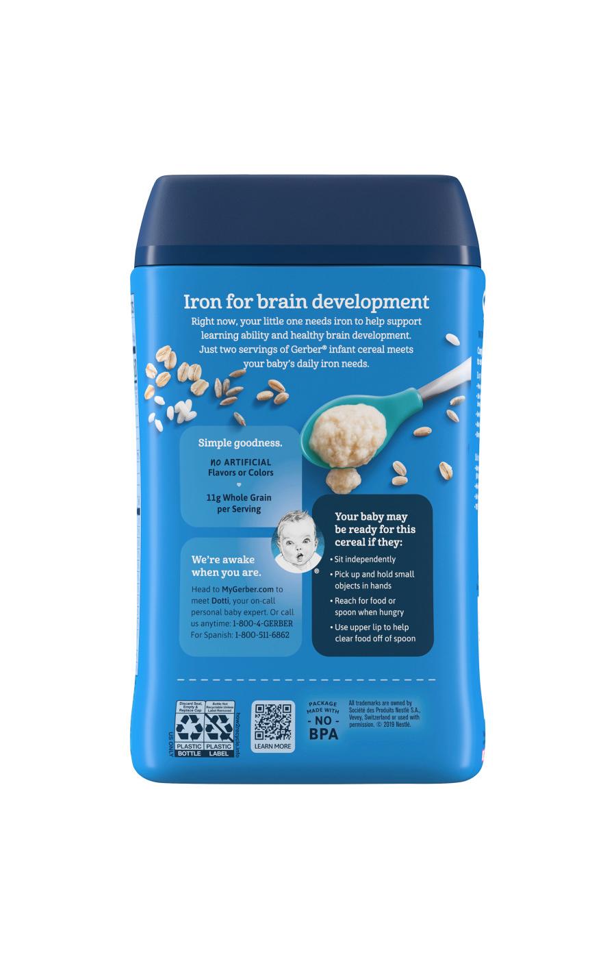 Gerber Cereal for Baby Grain & Grow - Multigrain; image 5 of 8