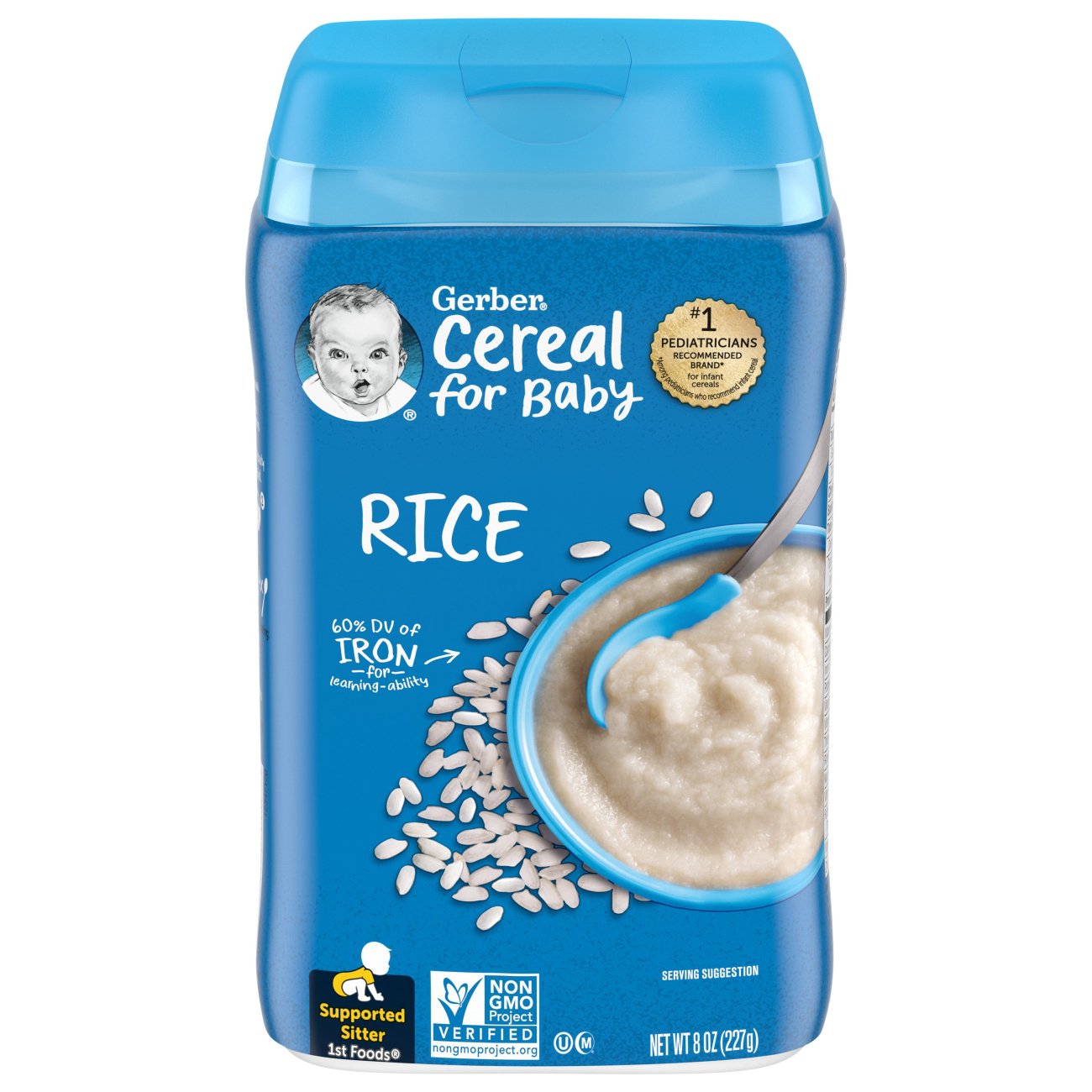 Gerber 1st Foods Single Grain Rice Cereal - Shop Baby Food at H-E-B