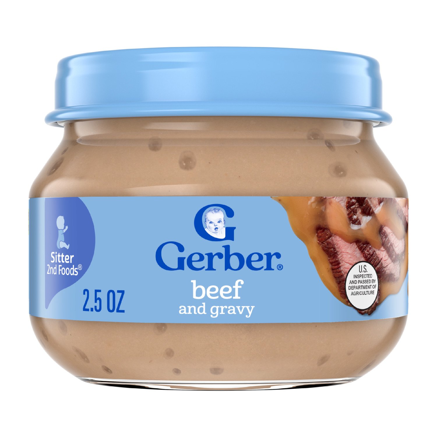 Gerber Mealtime For Baby 2nd Foods Beef Gravy Shop Baby Food At H E B