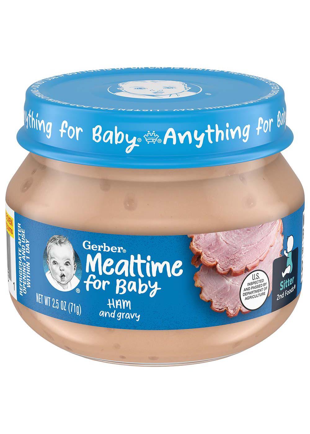 Gerber Mealtime for Baby 2nd Foods - Ham & Gravy - Shop Baby Food at H-E-B