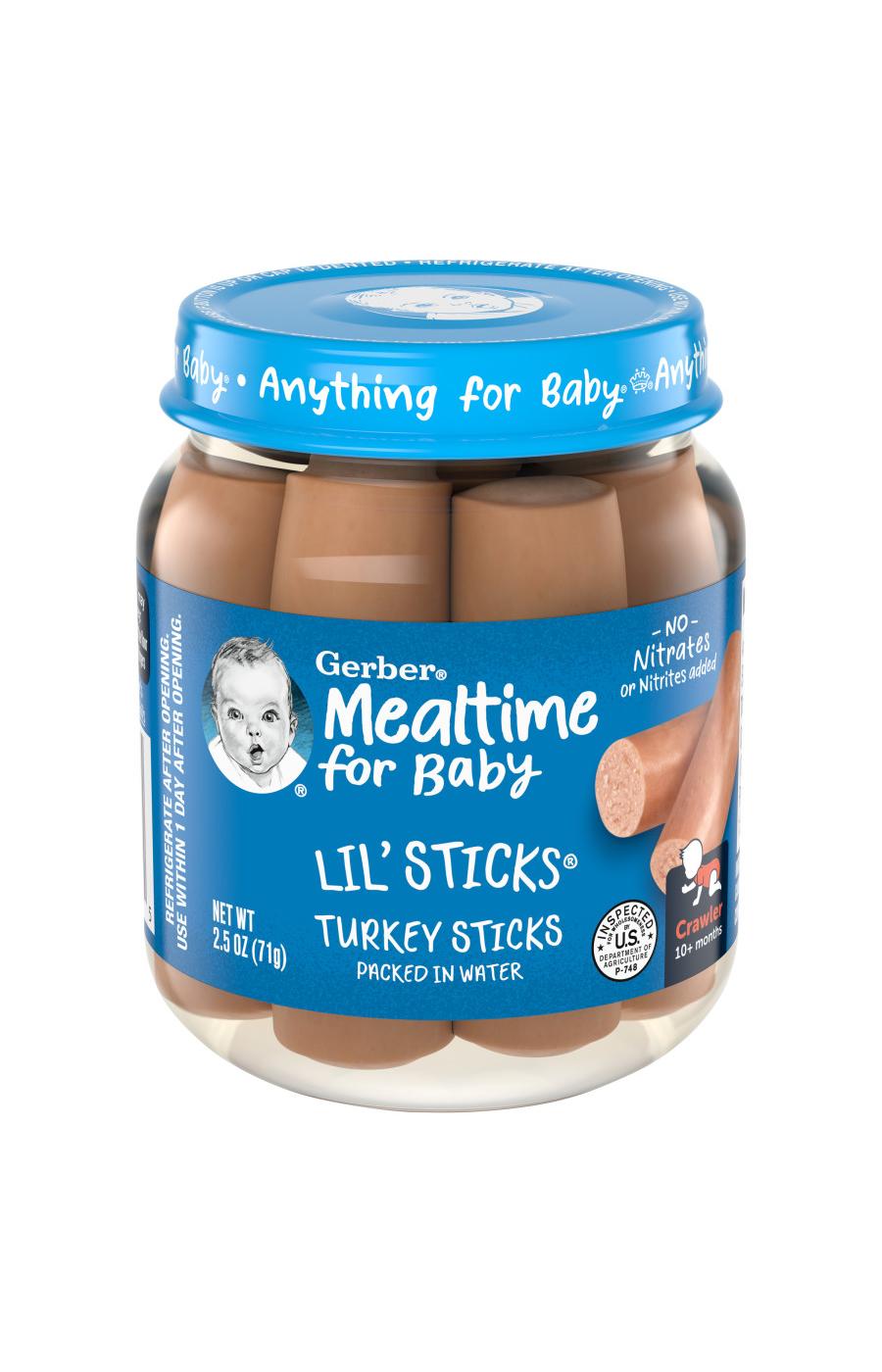 Gerber Mealtime for Baby Lil' Sticks - Turkey; image 1 of 8