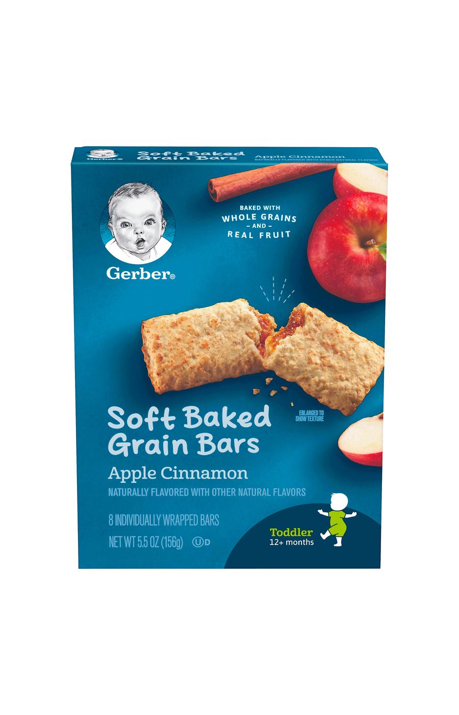 Gerber Soft Baked Grain Bars - Apple Cinnamon; image 1 of 2