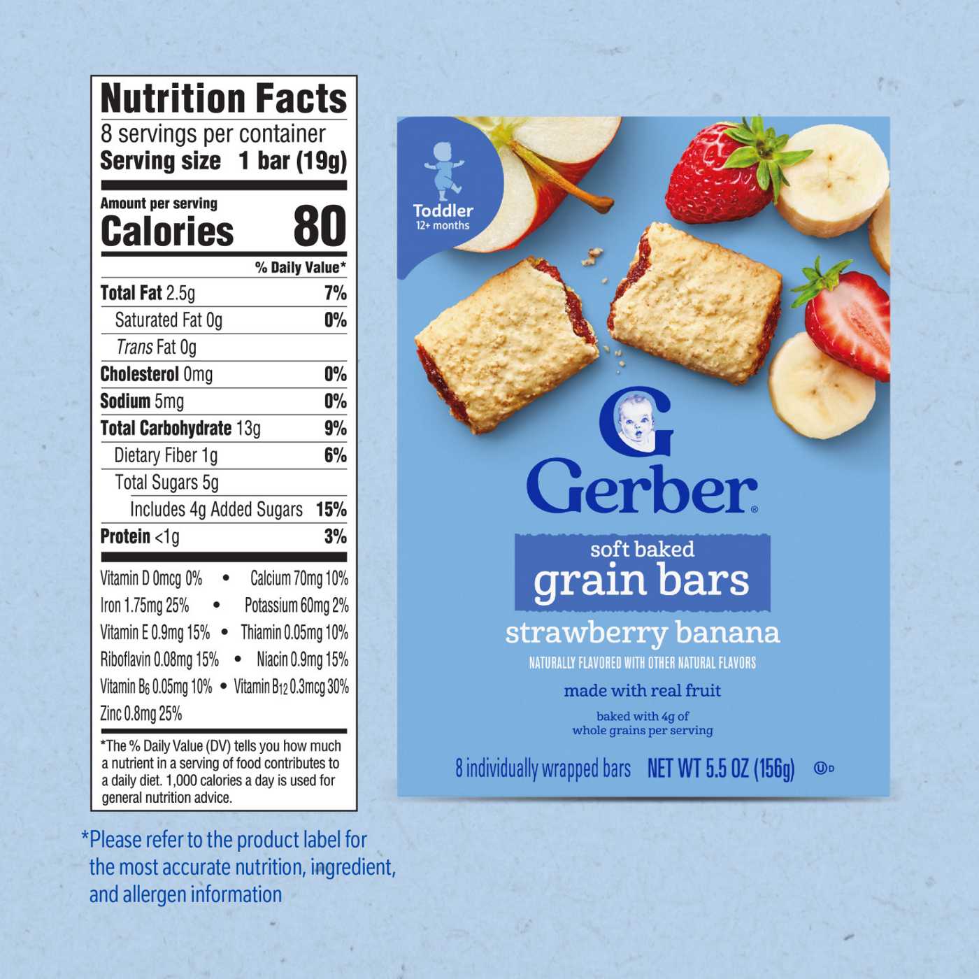 Gerber Soft Baked Grain Bars - Strawberry Banana; image 6 of 8