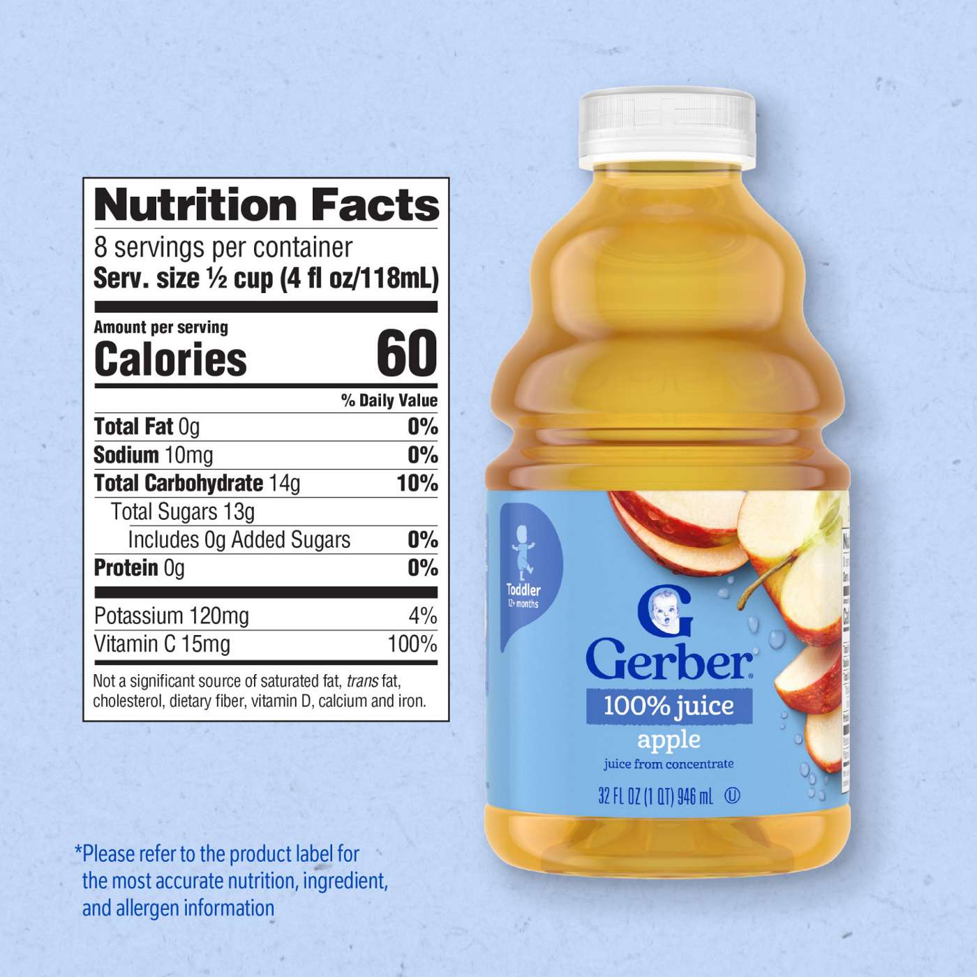 Gerber Toddler Fruit Juice - Apple; image 6 of 8