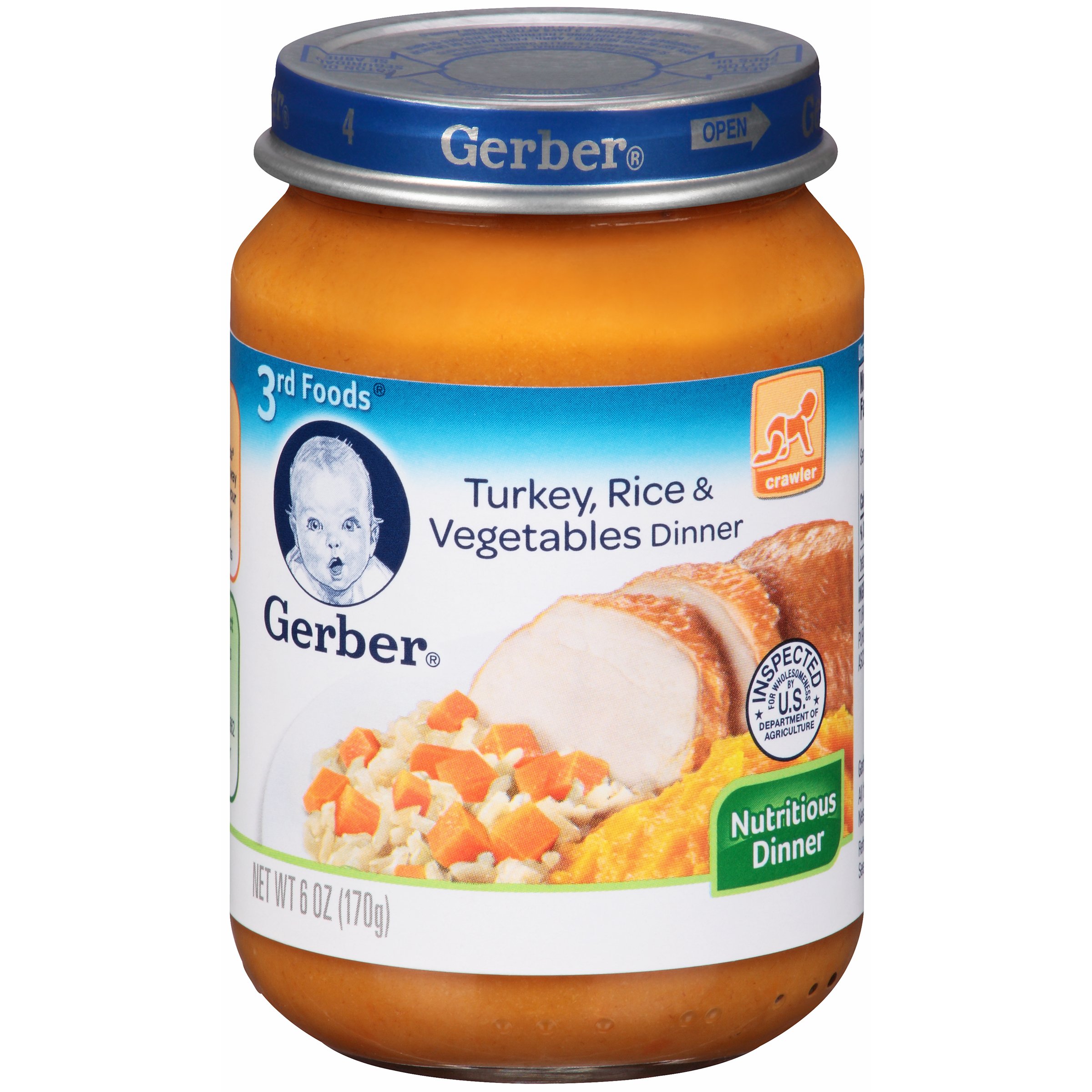 Gerber turkey and sales rice baby food