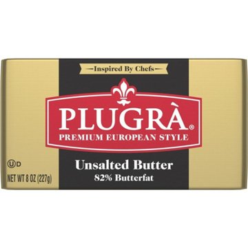 Plugra Premium European Style Unsalted Butter, 8 oz