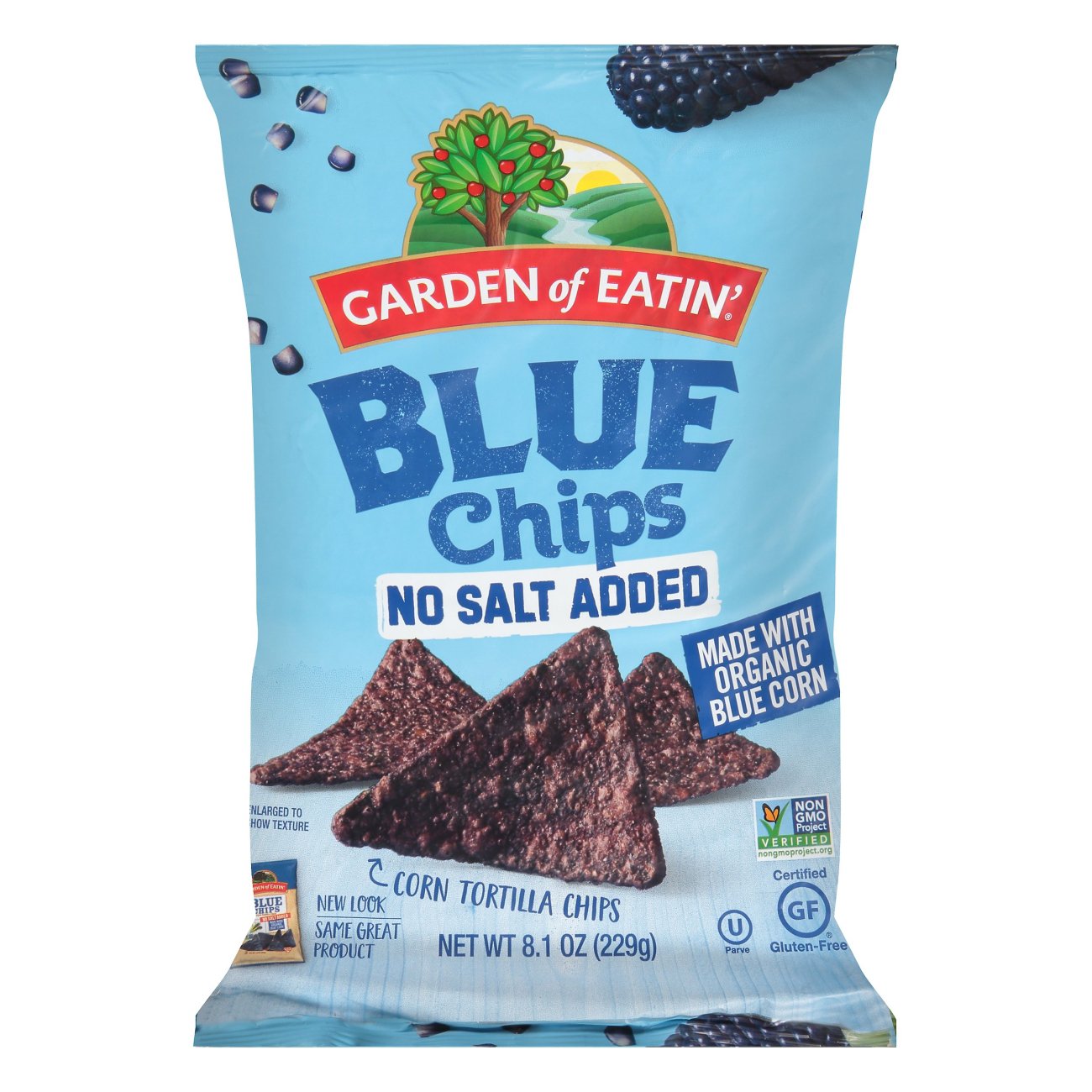 Garden of Eatin No Salt Added Blue Corn Tortilla Chips Shop Chips at