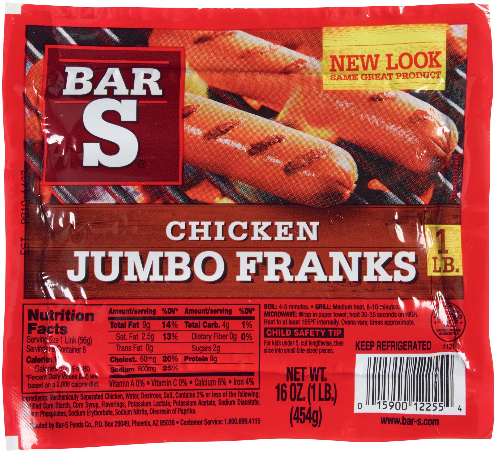 Bar S Jumbo Chicken Franks Shop Hot Dogs at HEB