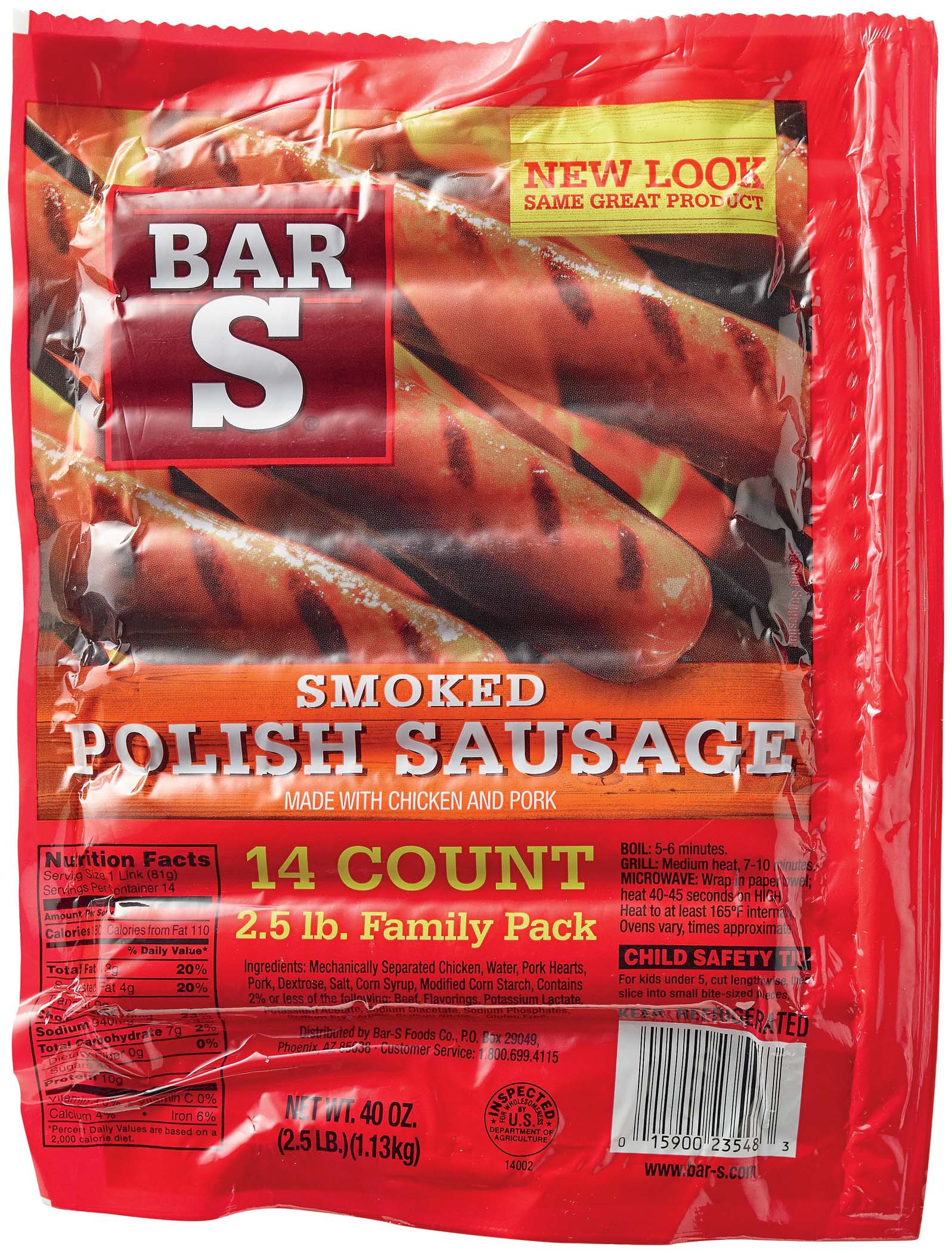 Bar S Smoked Polish Sausage Family Pack Shop Sausage at HEB