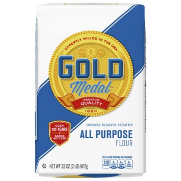 Gold Medal Enriched Bleached Pre-Sifted All-Purpose Flour, 2 lbs