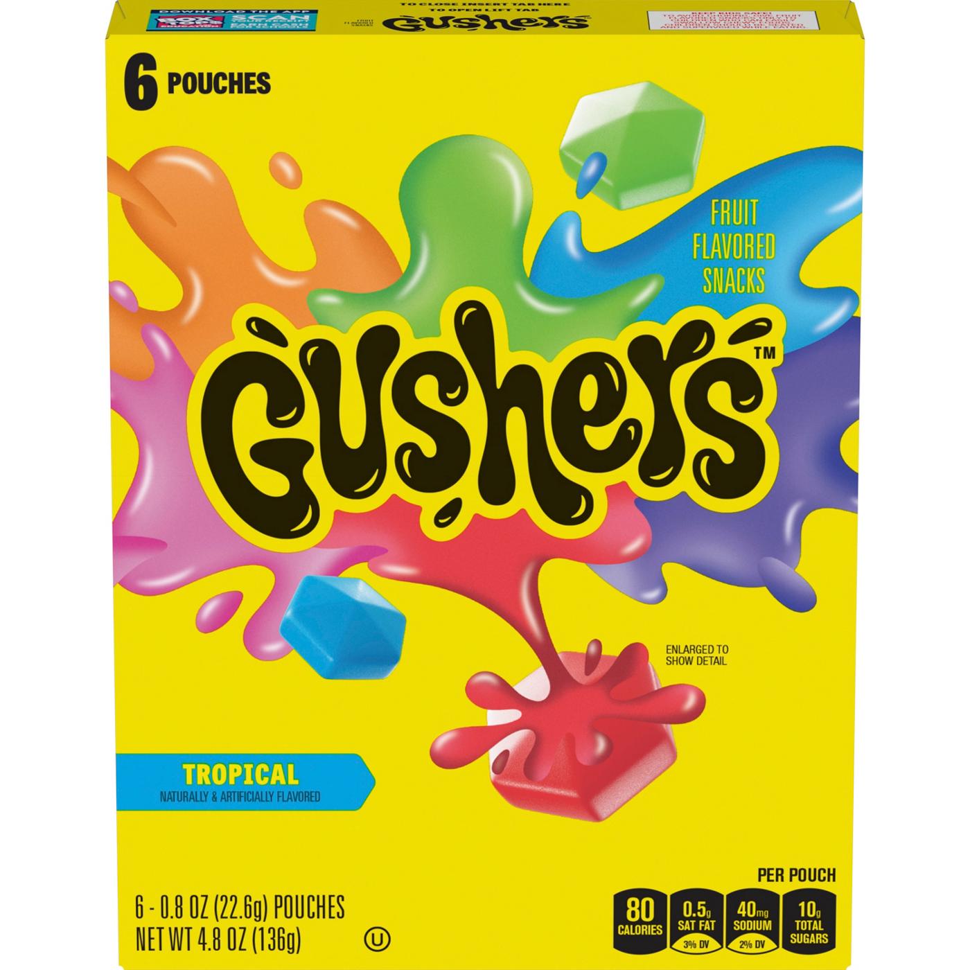 Gushers Tropical Flavors Fruit Snacks; image 1 of 4