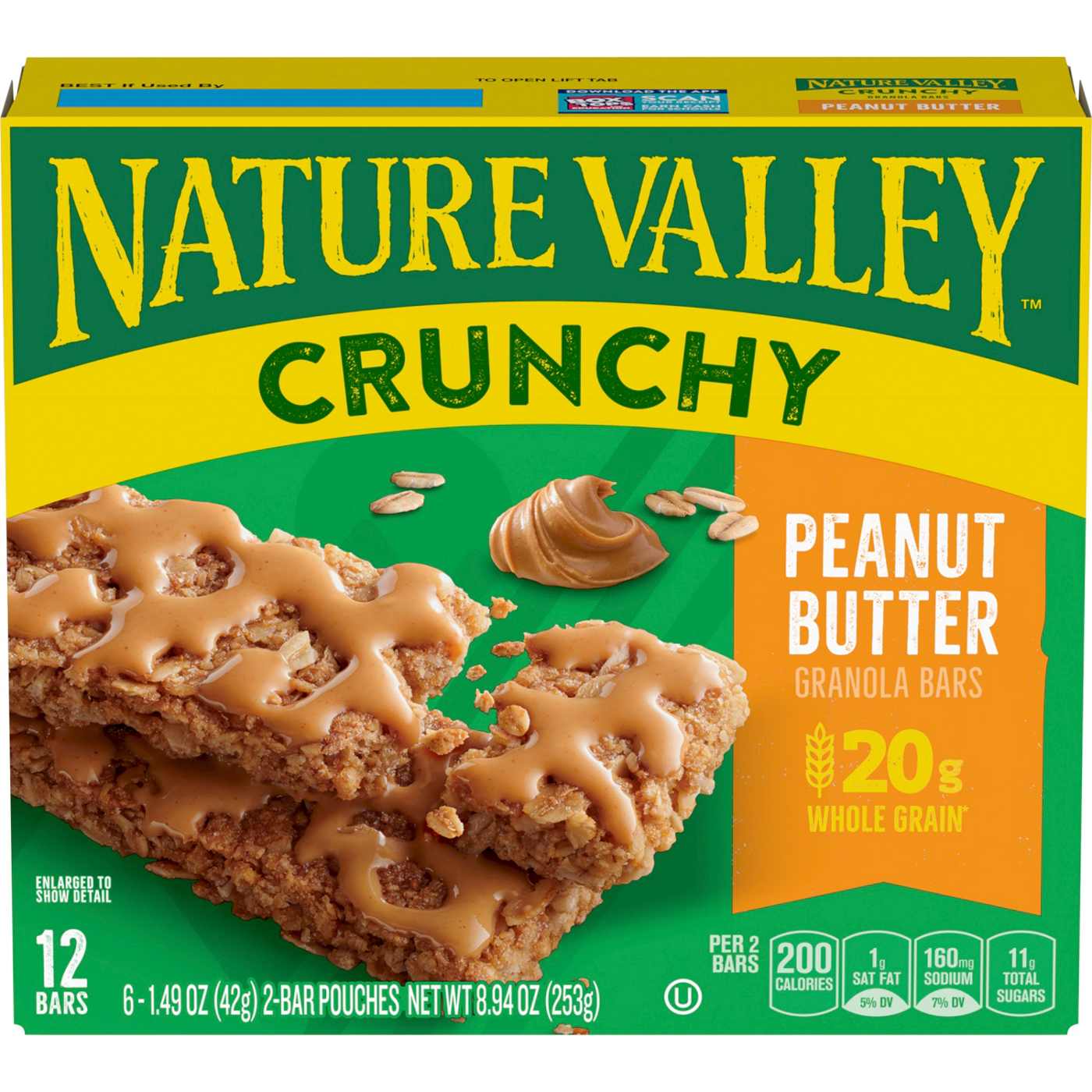 Nature Valley Crunchy Peanut Butter Granola Bars; image 1 of 5