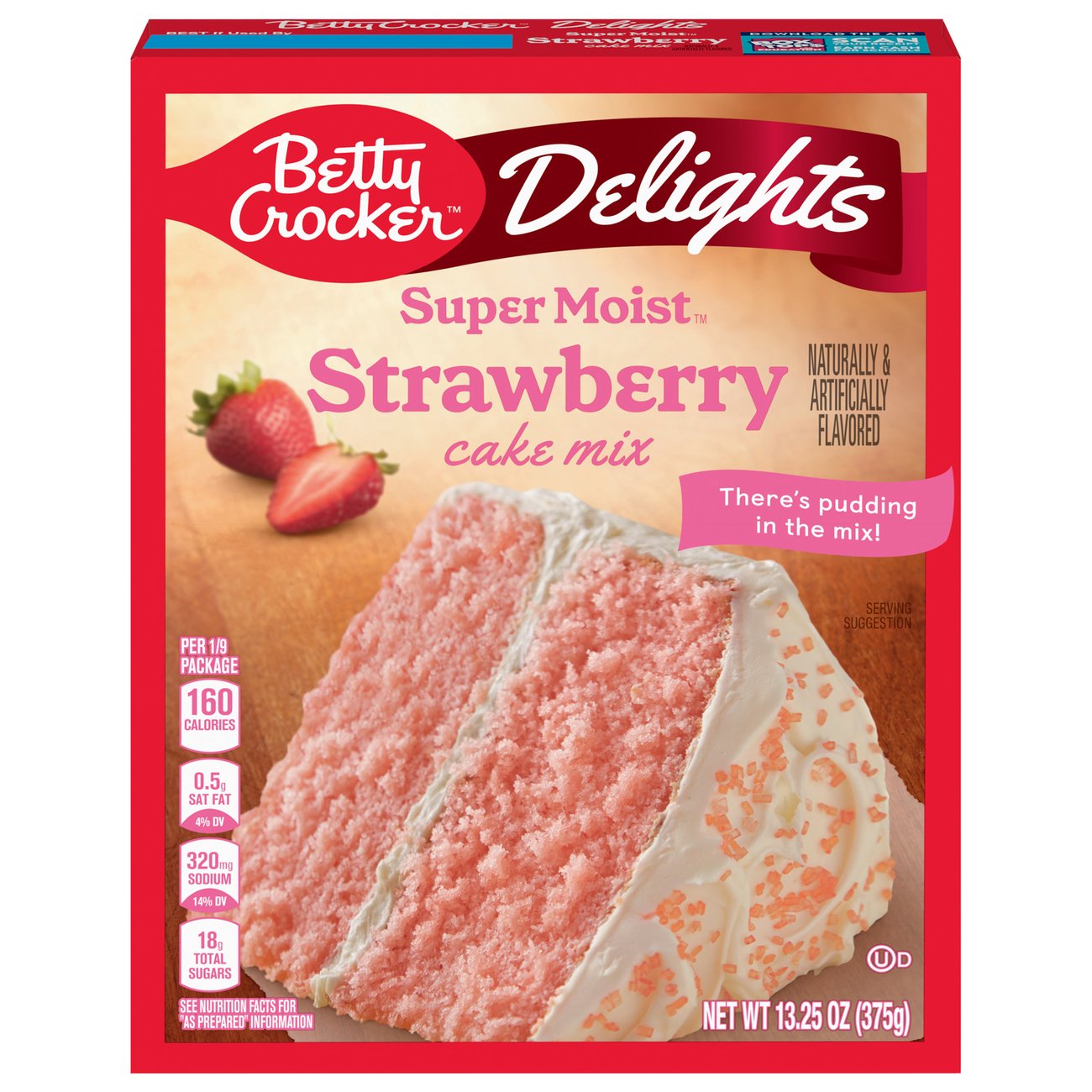 Betty Crocker Super Moist Strawberry Cake Mix - Shop Baking Mixes at H-E-B