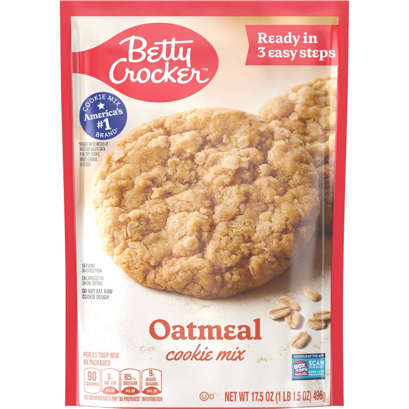 Betty Crocker Oatmeal Cookie Mix; image 1 of 3