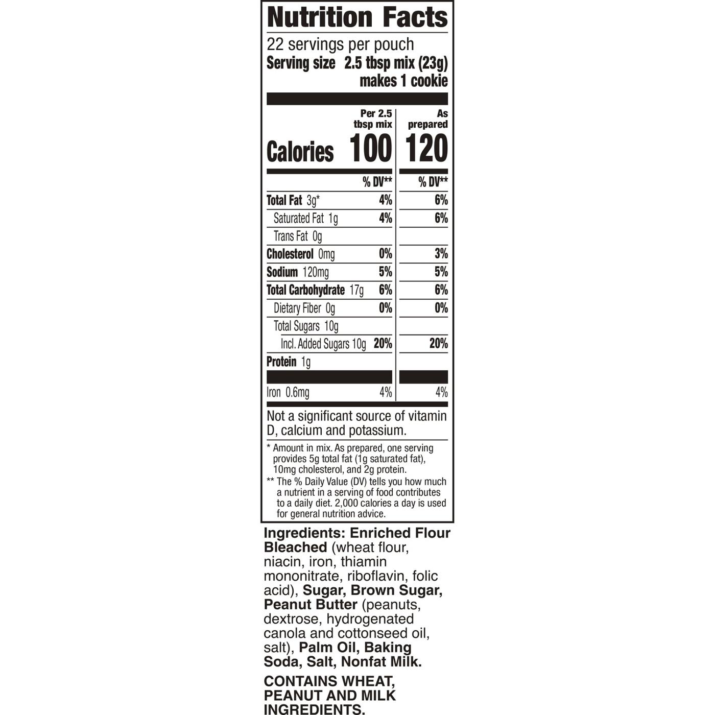 Betty Crocker Peanut Butter Cookie Mix; image 2 of 6