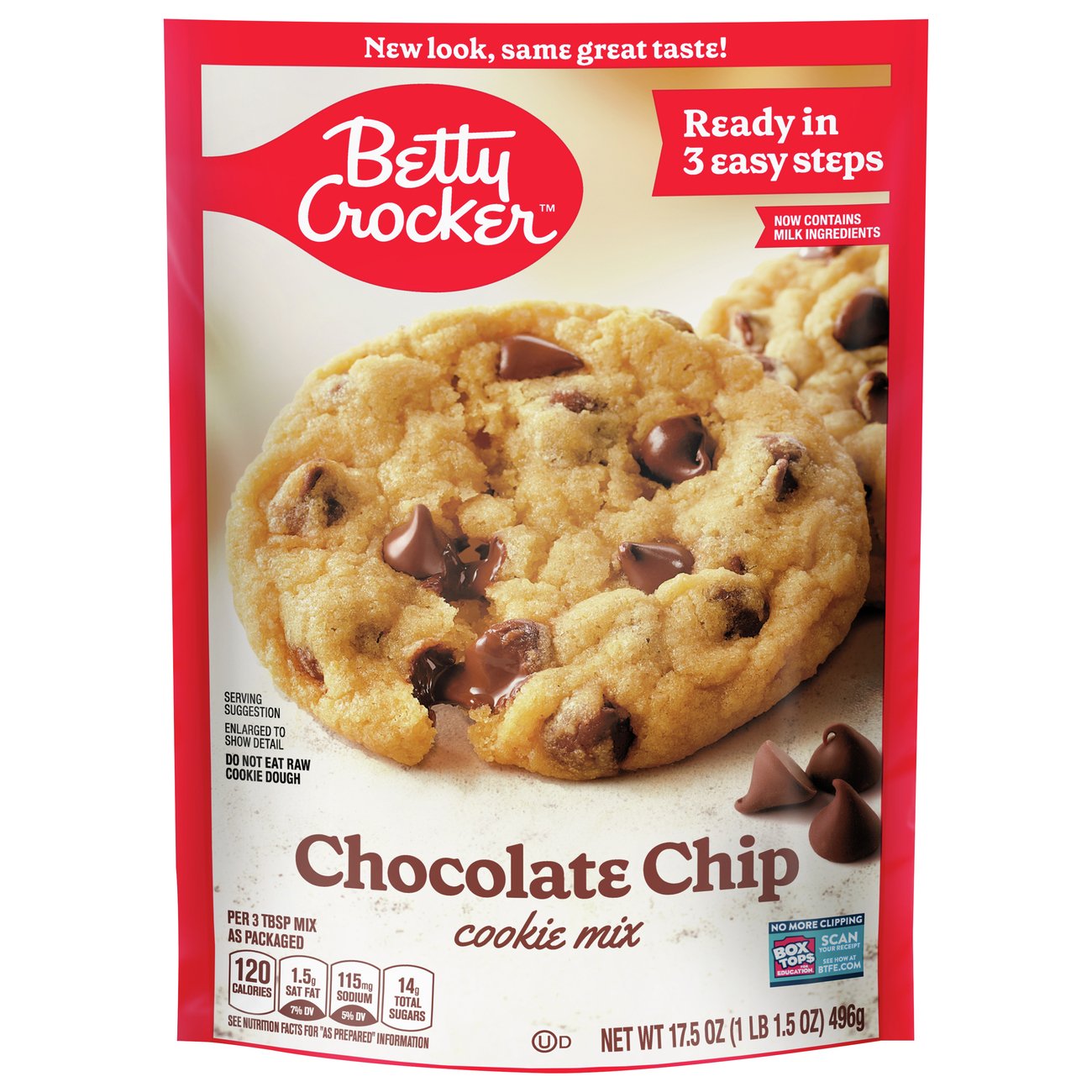 Betty Crocker Chocolate Chip Cookie Mix - Ingredients at