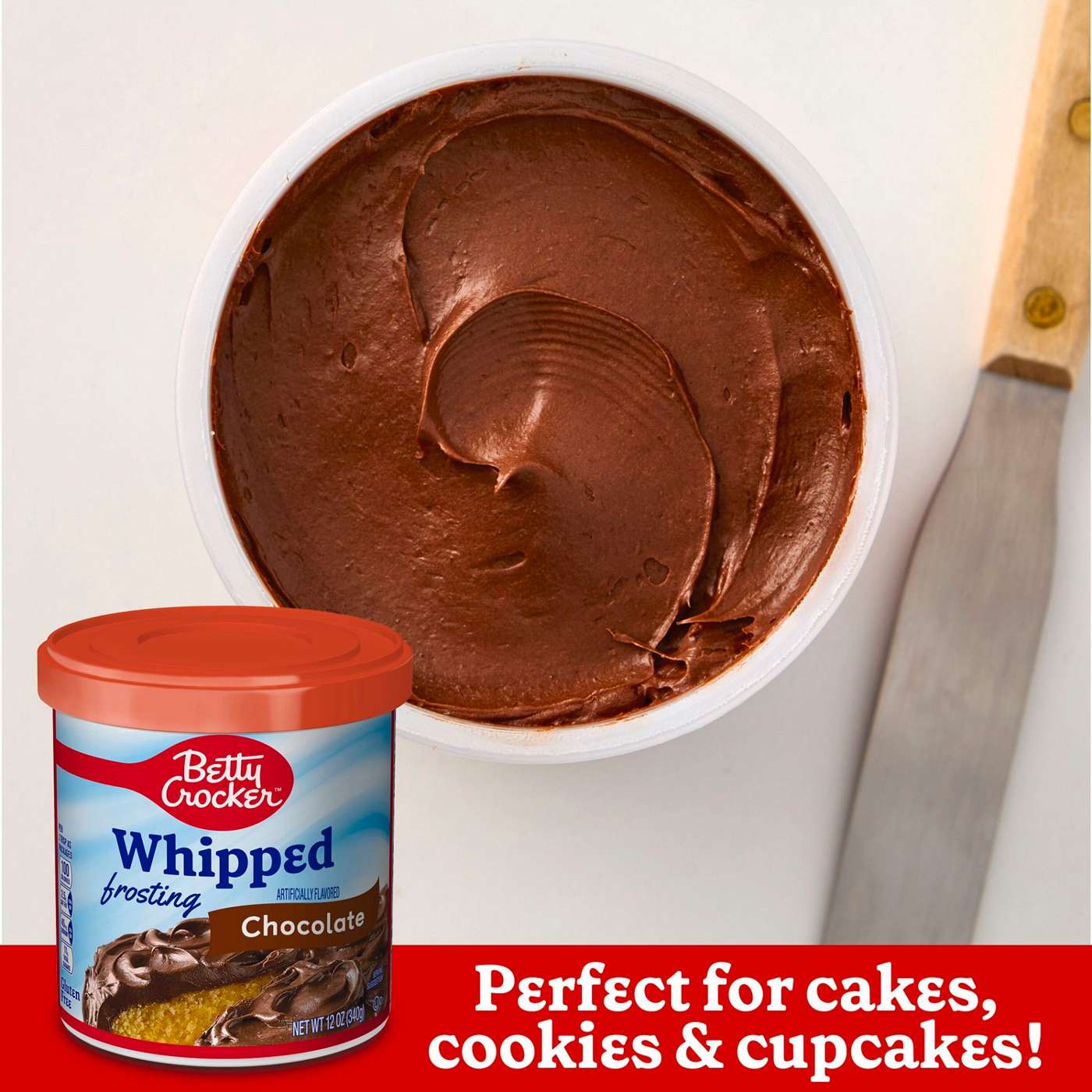 Betty Crocker Whipped Chocolate Frosting; image 4 of 6