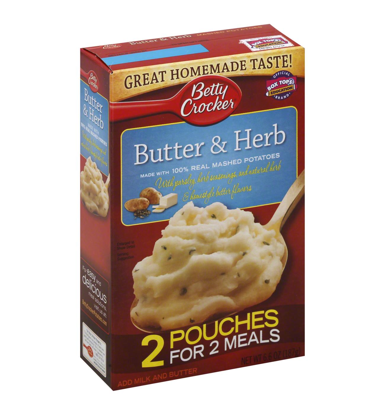 Betty Crocker Butter & Herb Mashed Potatoes; image 2 of 2