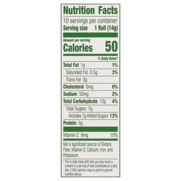 Fruit Roll-Ups Tropical Tie-Dye Fruit Snacks, 10 ct