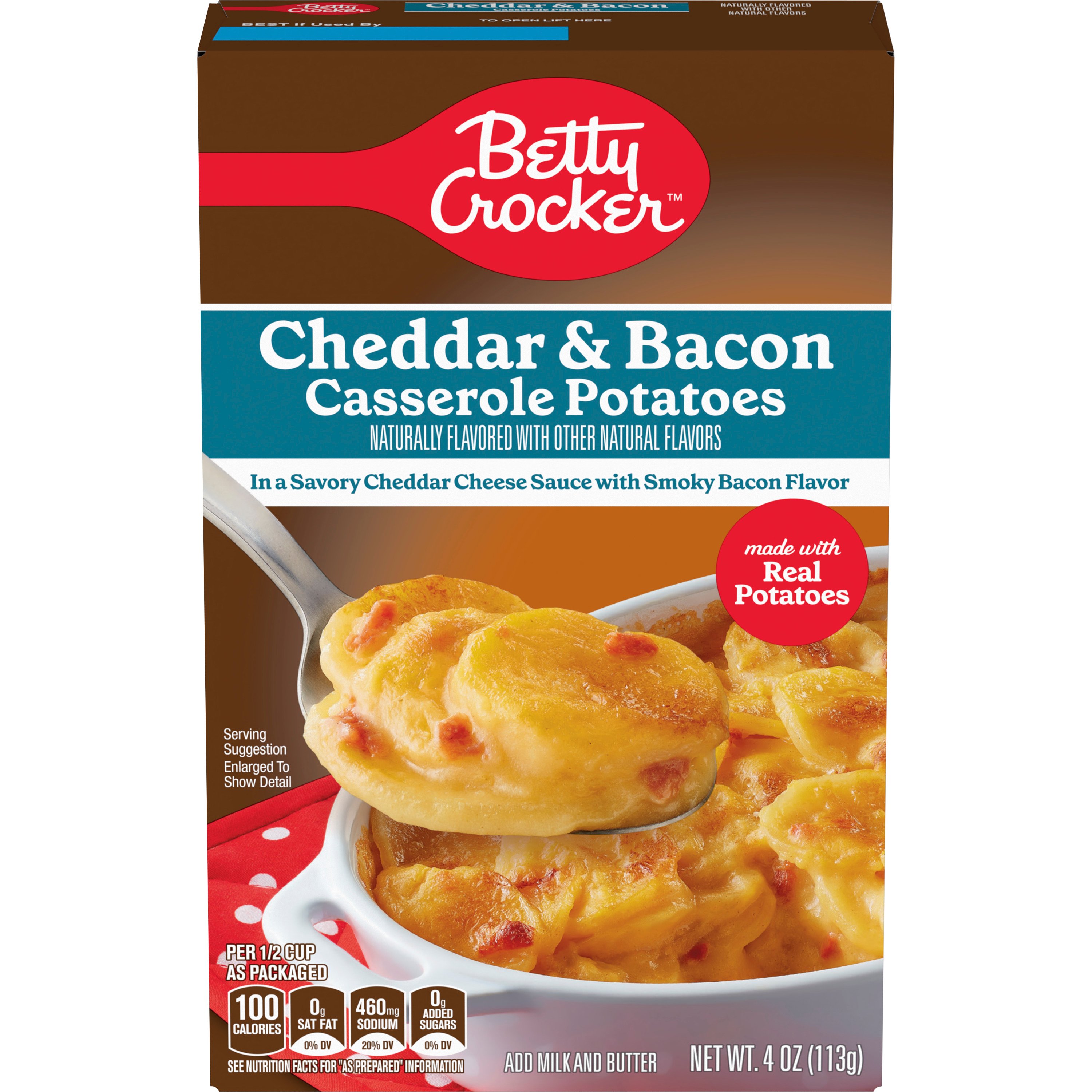 Betty Crocker Cheddar & Bacon Potato Casserole Shop Pantry Meals at HEB