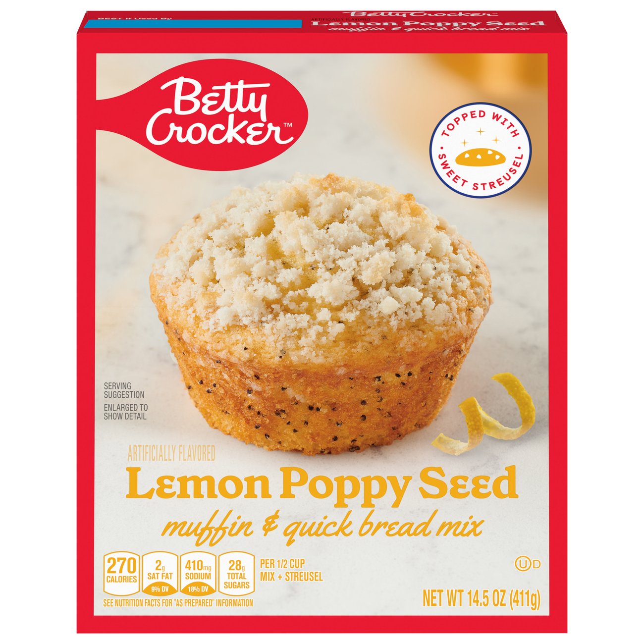 Betty Crocker Lemon Poppy Seed Muffin & Quick Bread Mix Shop Baking