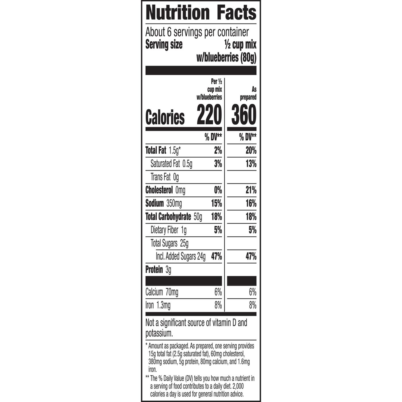 Betty Crocker Wild Blueberry Premium Muffin Mix & Quick Bread Mix; image 6 of 6