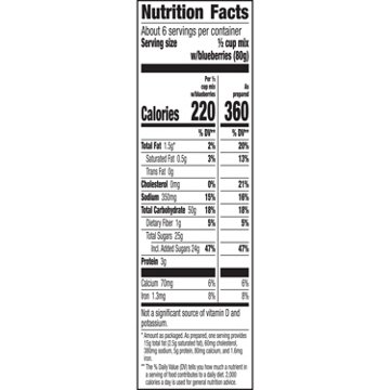 Betty Crocker Wild Blueberry Premium Muffin Mix & Quick Bread Mix, 16.9 oz