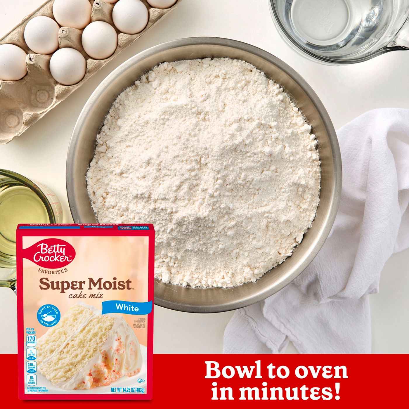 Betty Crocker Super Moist White Cake Mix; image 6 of 6