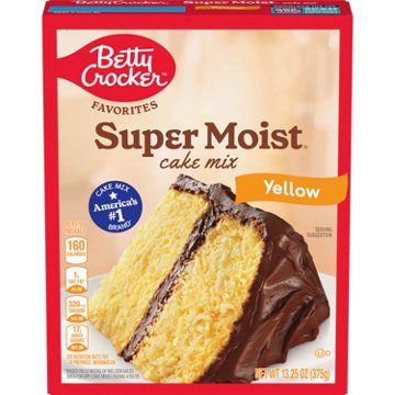 Betty Crocker Super Moist Yellow Cake Mix, 13.25 oz