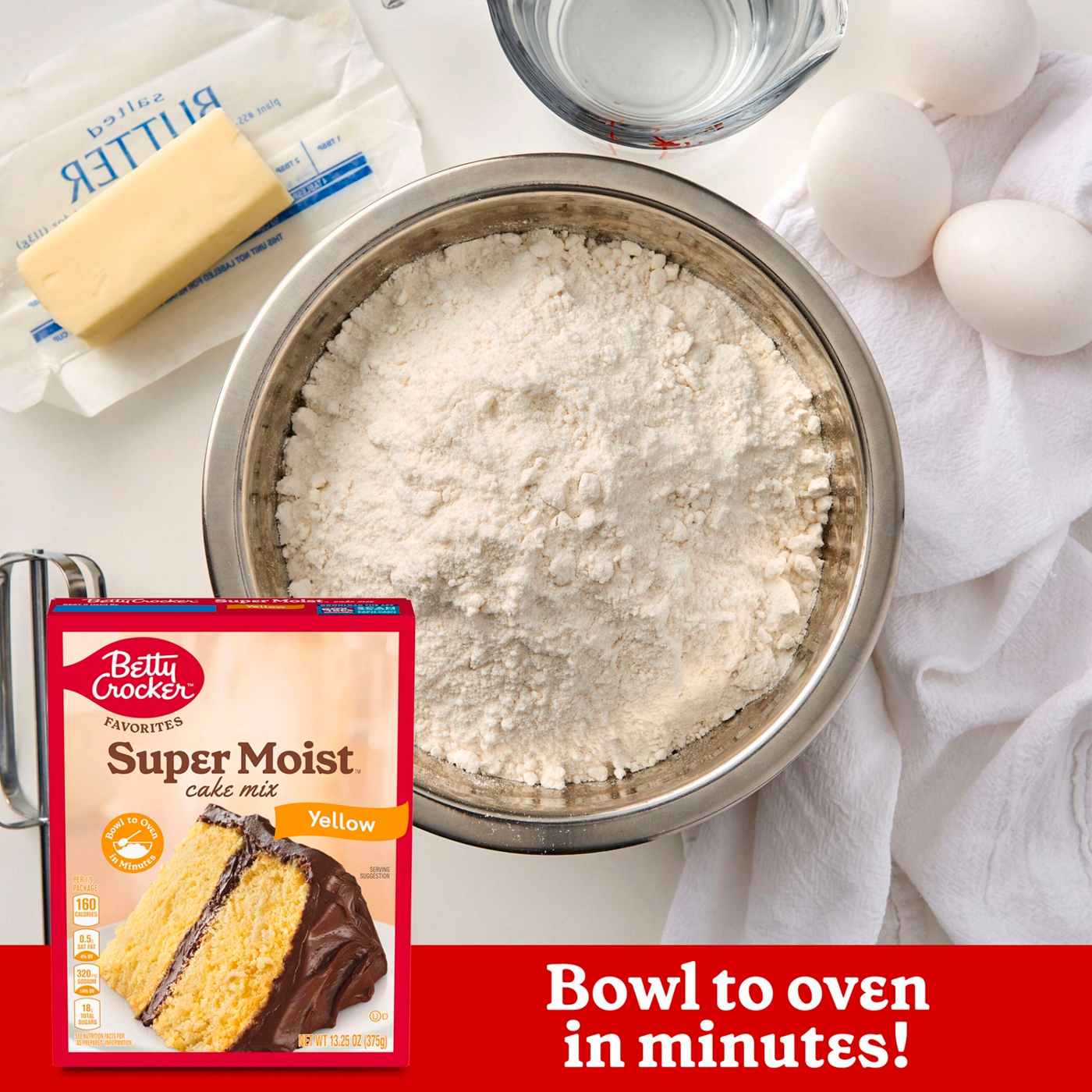 Betty Crocker Super Moist Yellow Cake Mix; image 2 of 3
