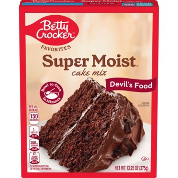 Betty Crocker Super Moist Devil's Food Cake Mix, 13.25 oz