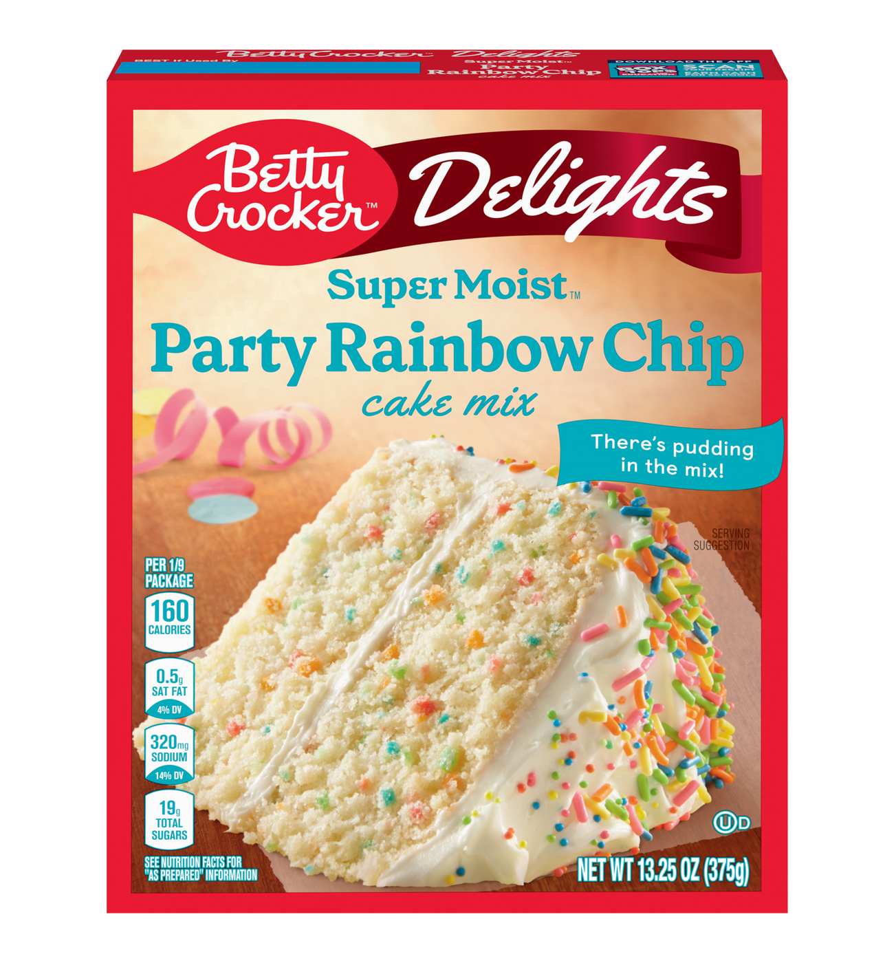 Betty Crocker Super Moist Party Rainbow Chip Cake Mix