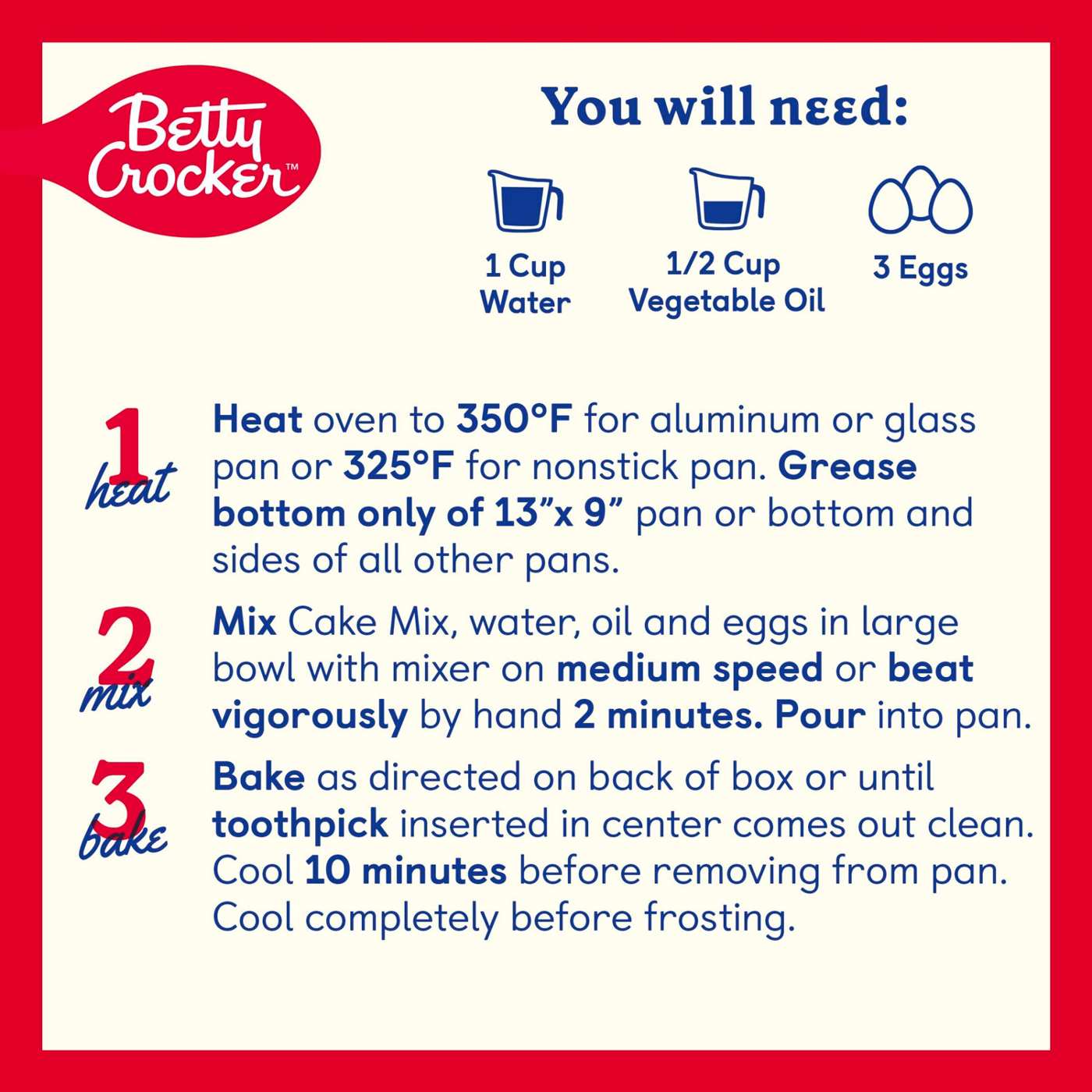 Betty Crocker Super Moist Chocolate Fudge Cake Mix; image 2 of 6