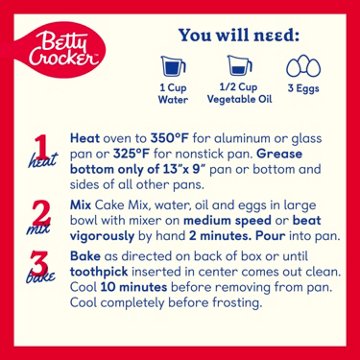 Betty Crocker Super Moist Chocolate Fudge Cake Mix, 13.25 oz