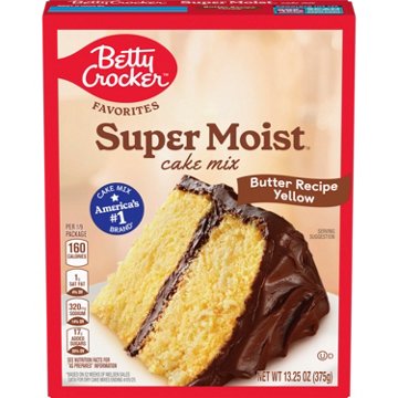 Betty Crocker Super Moist Butter Yellow Cake Mix, 13.25 oz