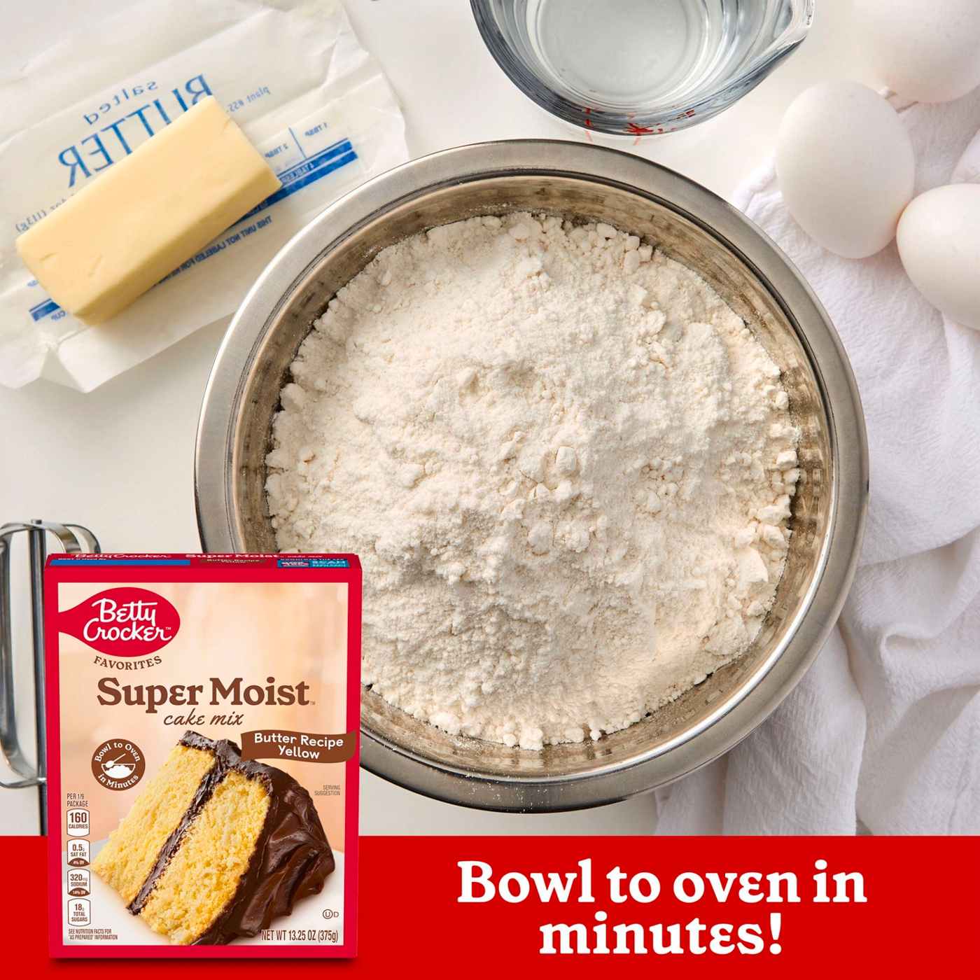 Betty Crocker Super Moist Butter Yellow Cake Mix; image 6 of 6