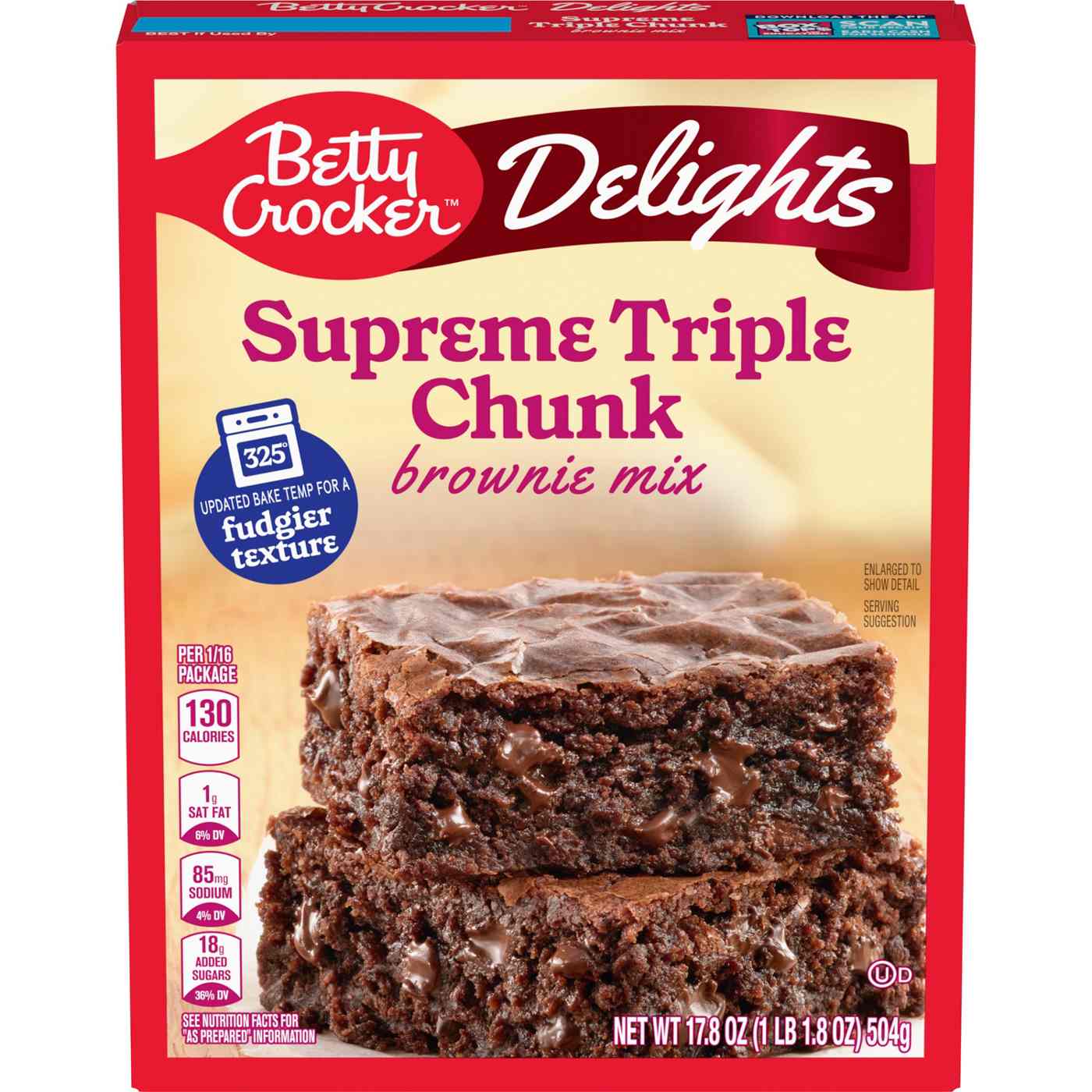 Betty Crocker Supreme Triple Chunk Brownie Mix; image 1 of 6
