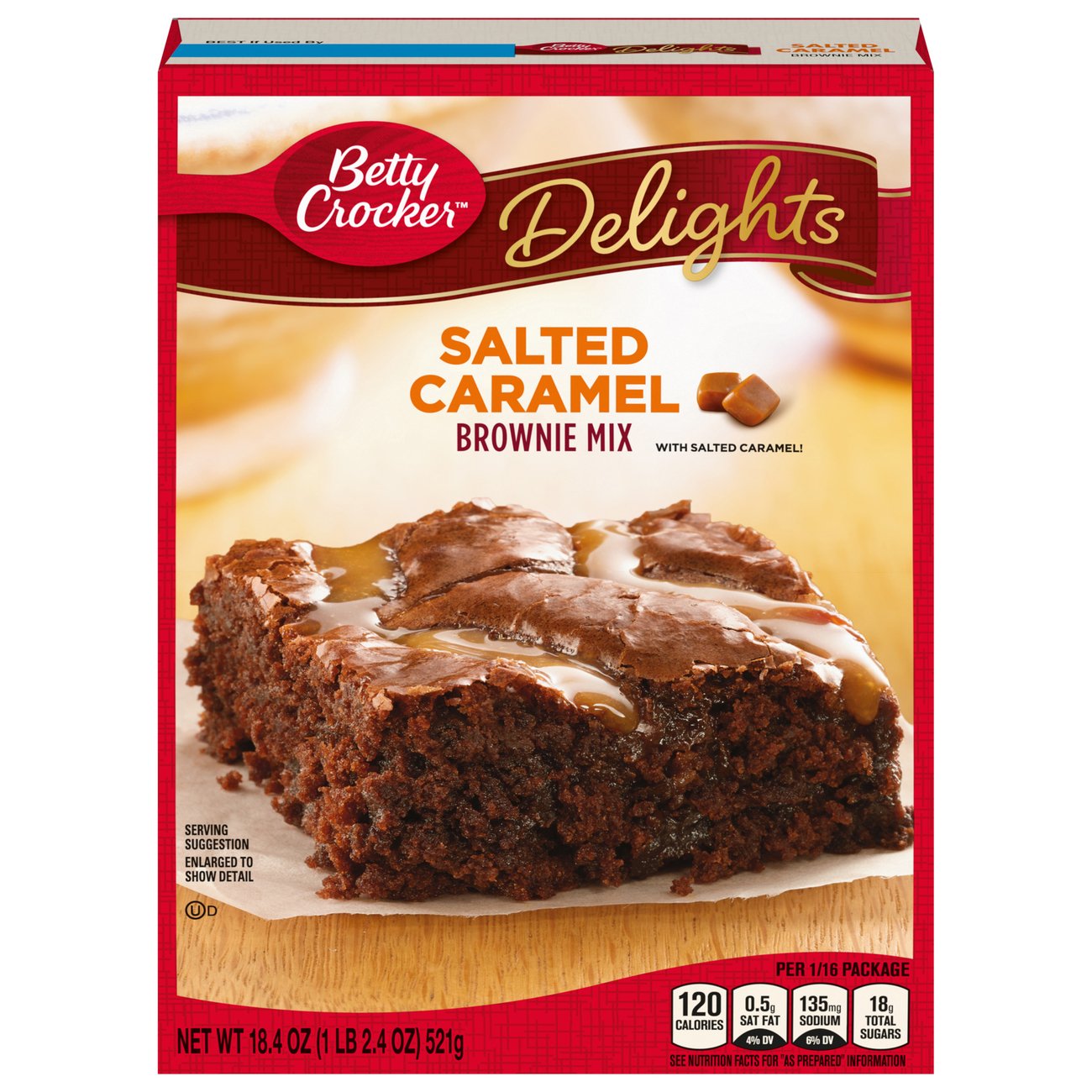 Betty crocker salted caramel brownie mix shop baking mixes at h e b