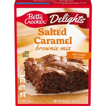 Betty Crocker Salted Caramel Brownie Mix, 18.4 oz