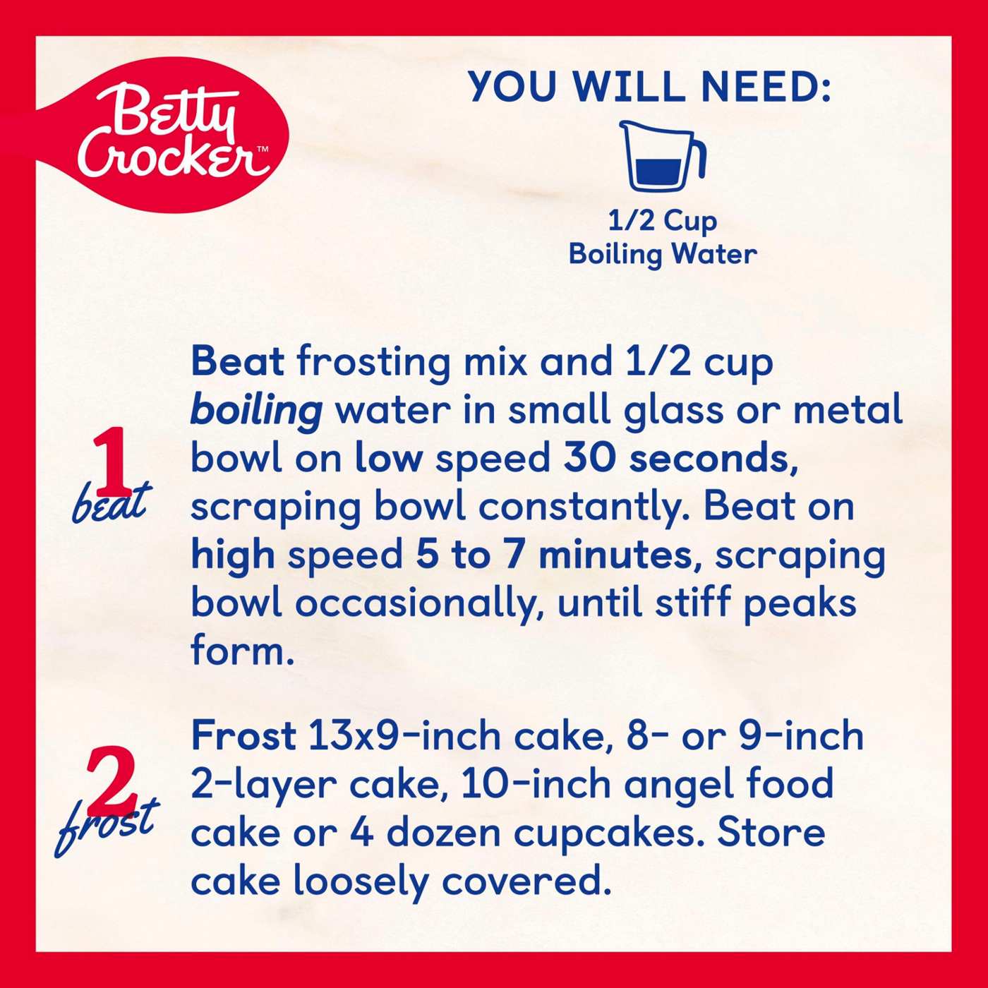 Betty Crocker Home Style Fluffy White Frosting Mix; image 3 of 6