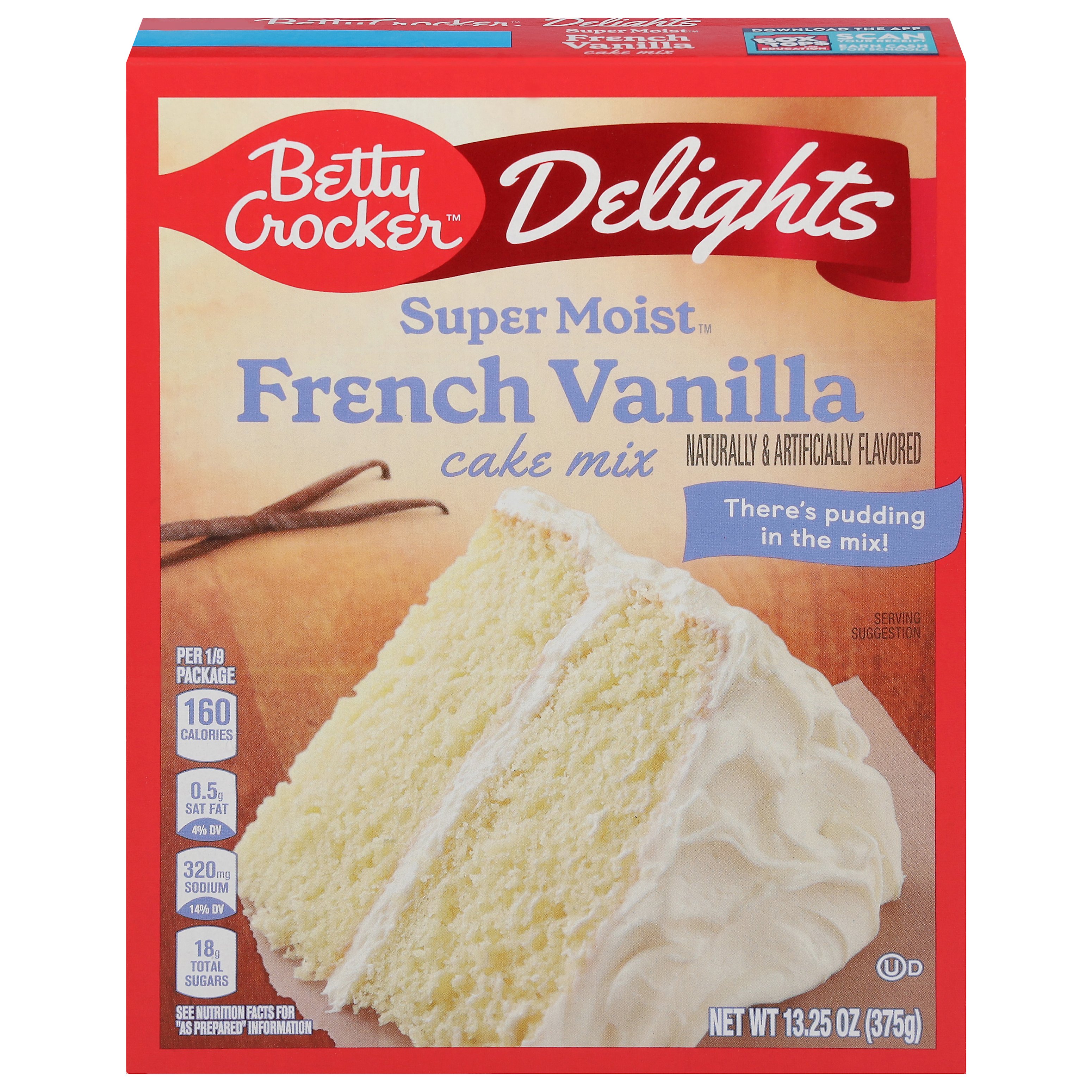 Betty Crocker Super Moist French Vanilla Cake Mix Shop Baking Ingredients At H E B