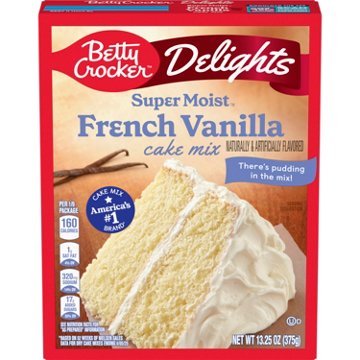 Betty Crocker Super Moist French Vanilla Cake Mix, 13.25 oz