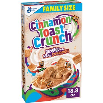 General Mills Cinnamon Toast Crunch Cereal - Family Size, 18.8 oz