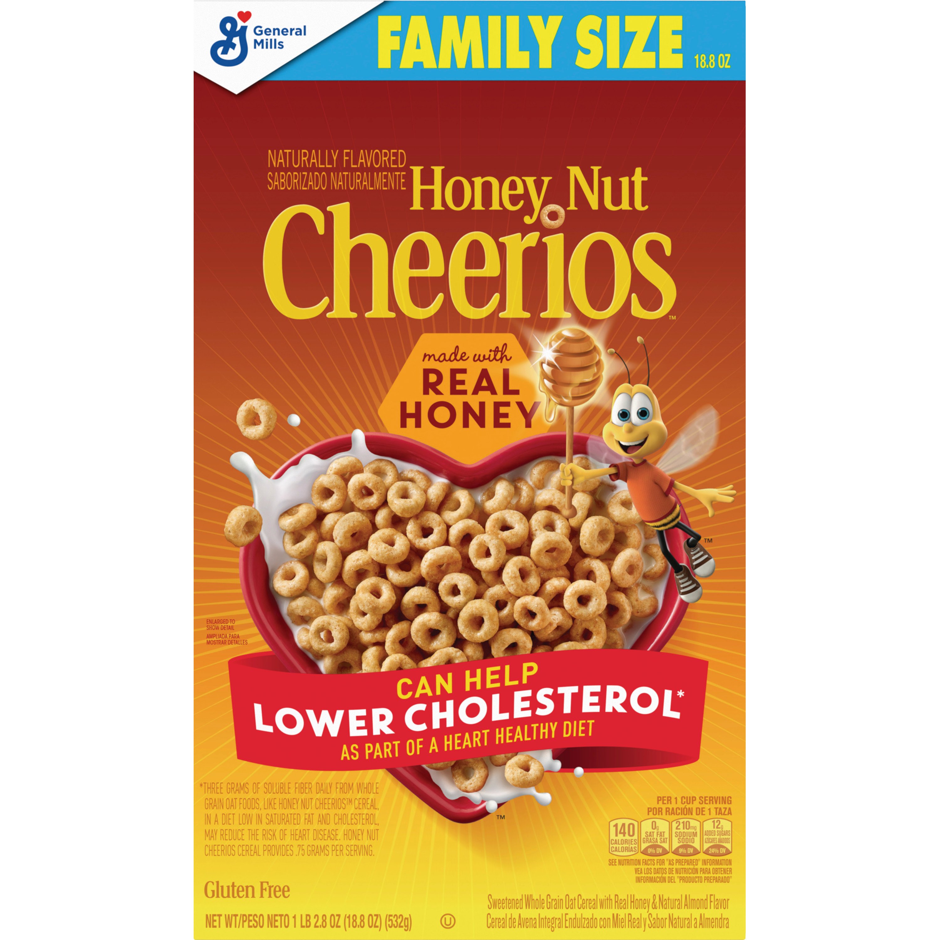 General Mills Honey Nut Cheerios Cereal - Shop Cereal at H-E-B