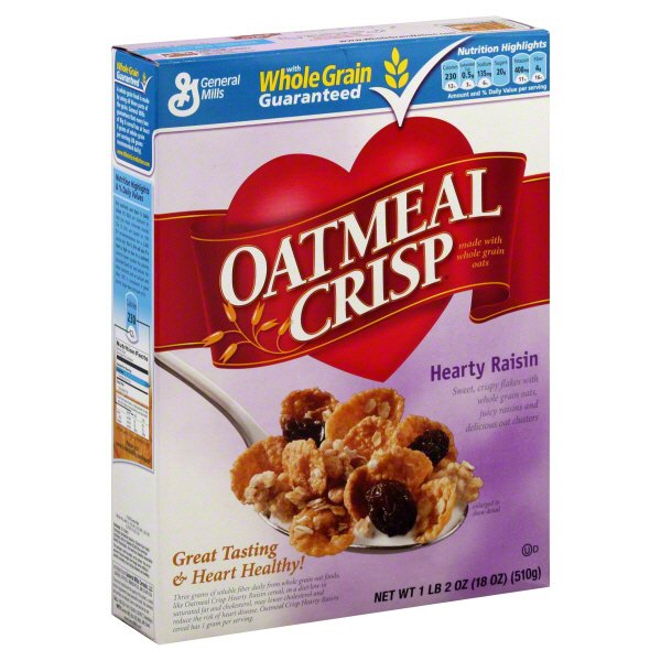 General Mills Oatmeal Crisp Hearty Raisin Cereal Shop Cereal
