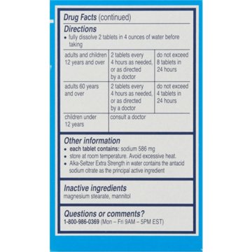 Alka-Seltzer Extra Strength Tablets
