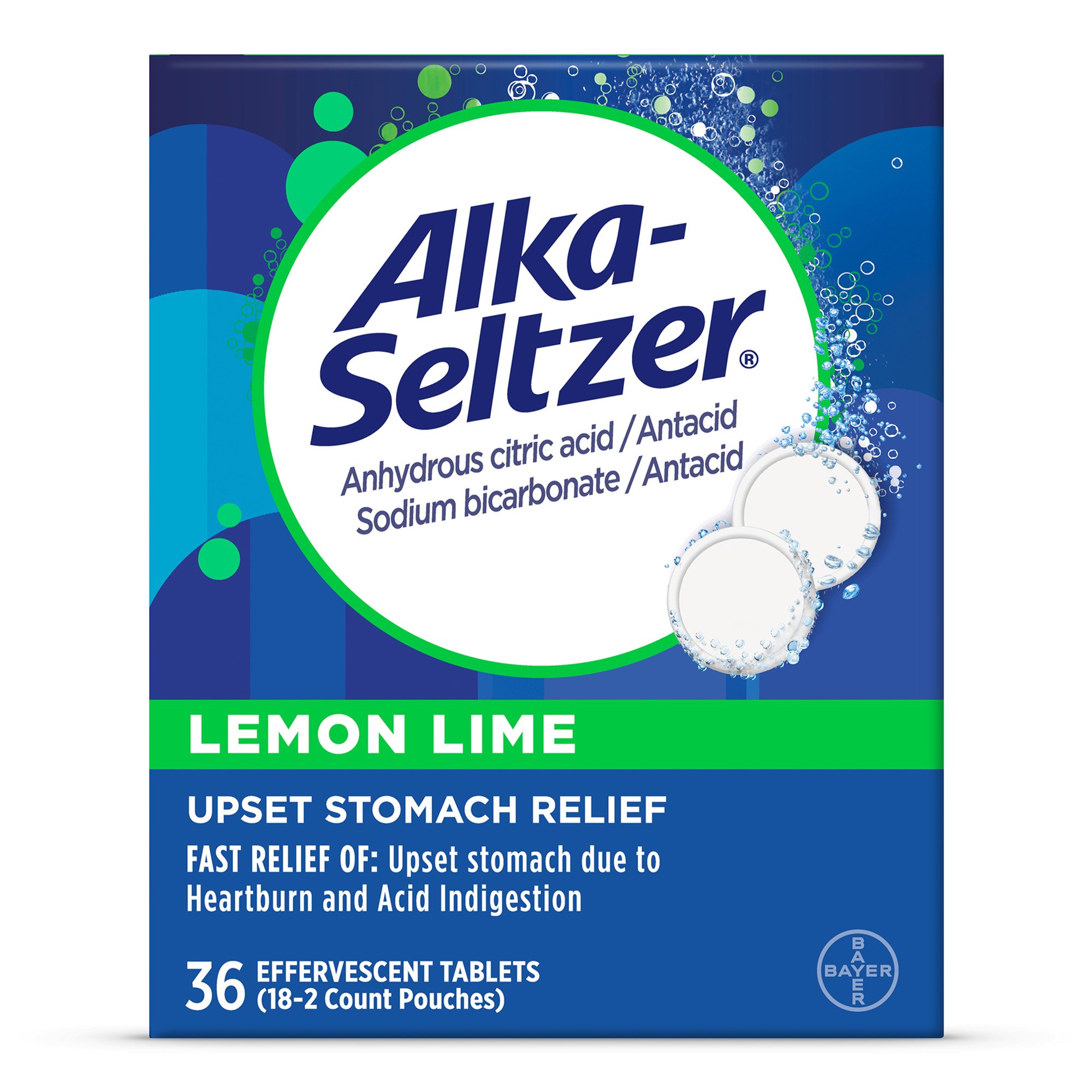 AlkaSeltzer Lemon Lime Tablets Shop Medicines & Treatments at HEB