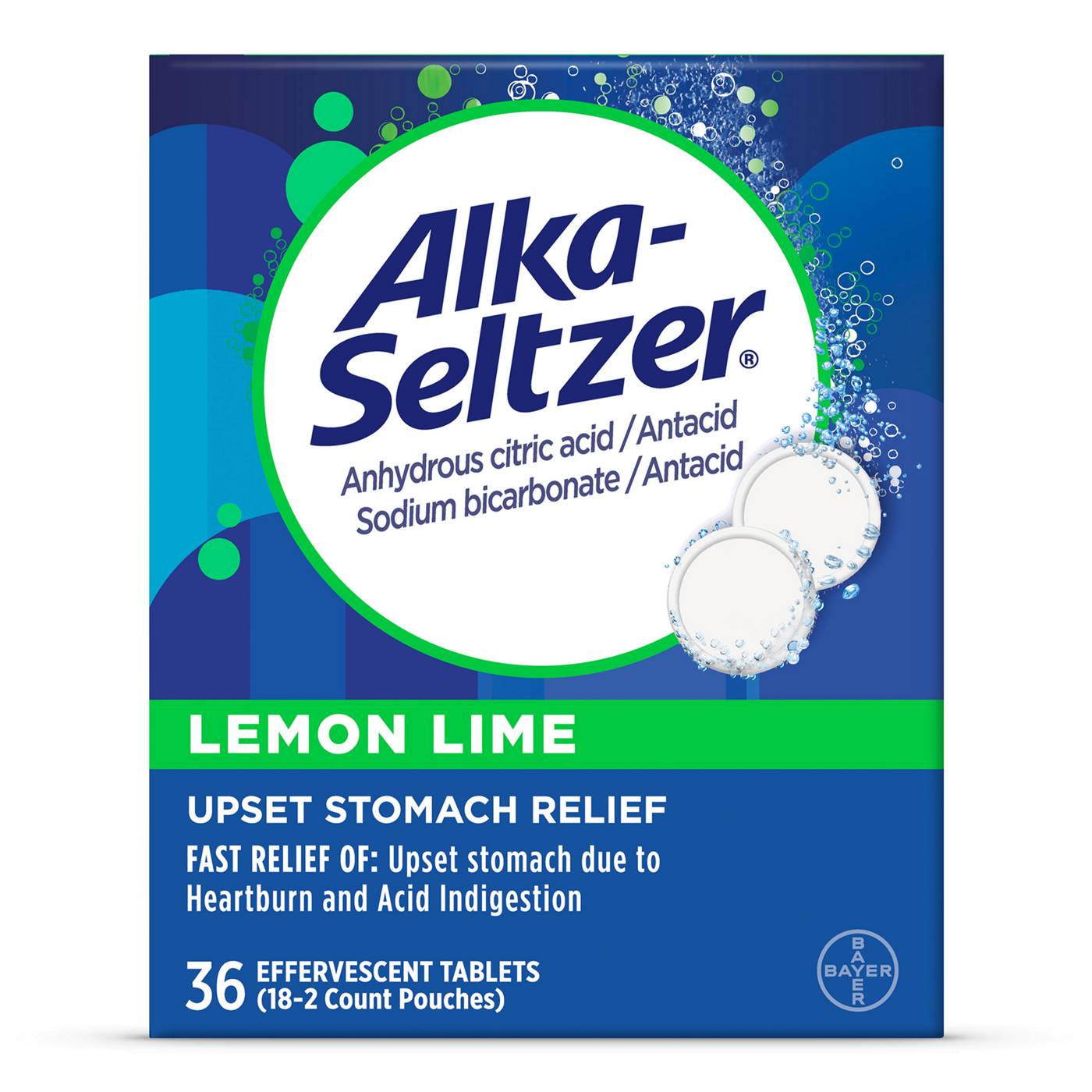 Alka-Seltzer Lemon Lime Tablets; image 1 of 3